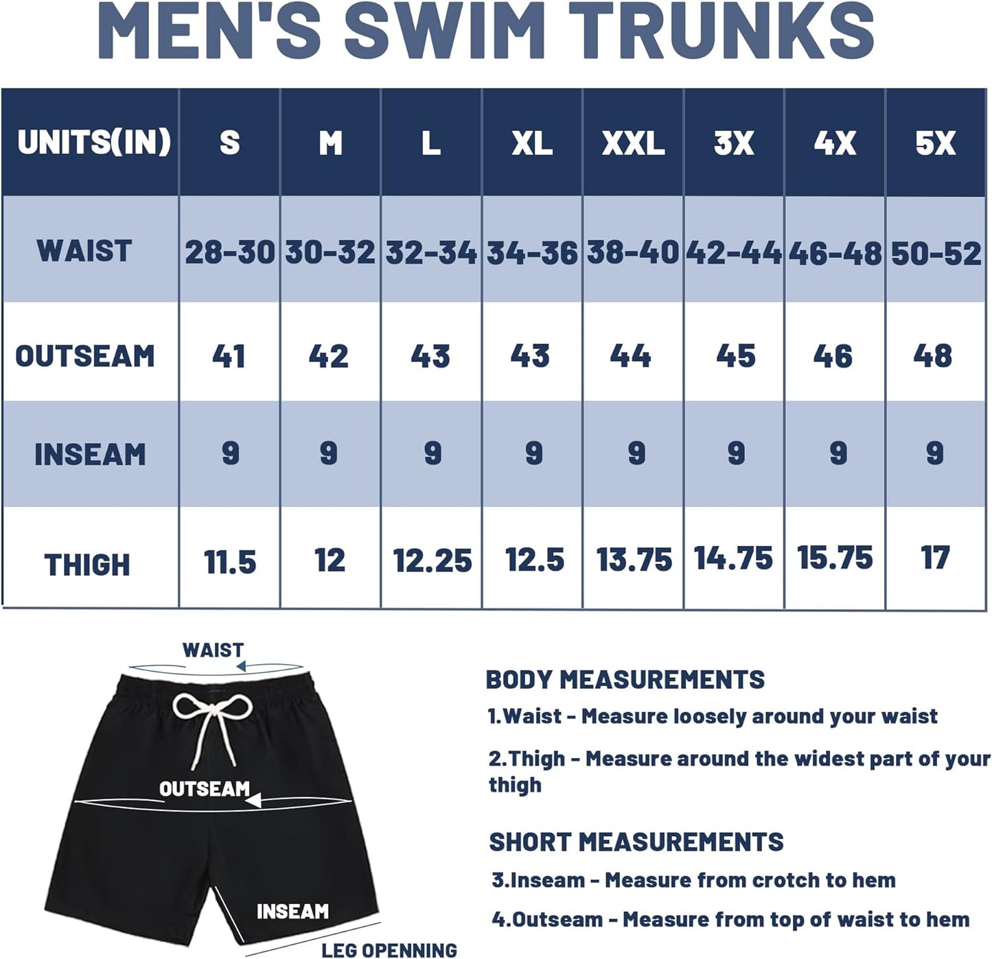 Men's Quick-Dry Long Swim Trunks - 9" Boardshorts with Mesh Lining for Ultimate Comfort