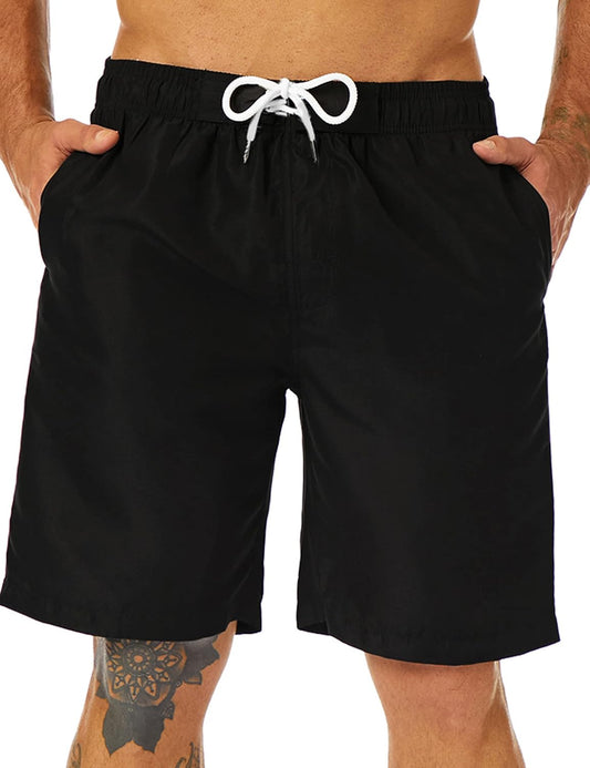 Men's Quick-Dry Long Swim Trunks - 9" Boardshorts with Mesh Lining for Ultimate Comfort